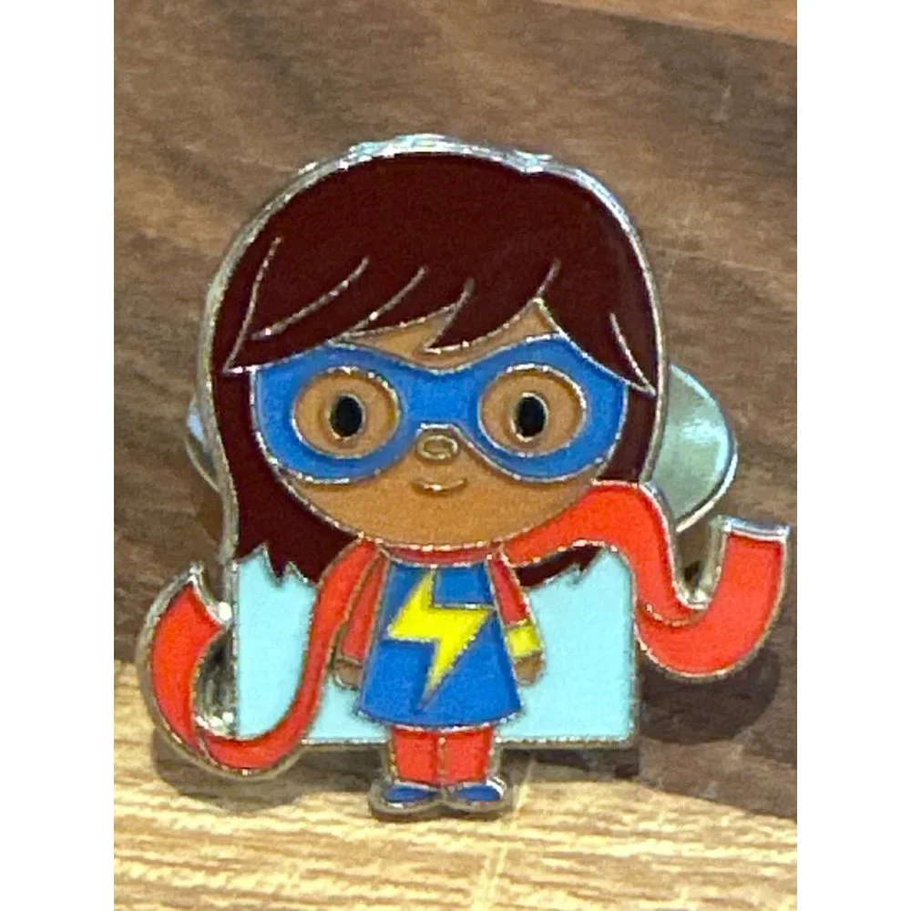 Disney Ms Marvel Pin Mickey Trading Pin Authentic Kawaii Art Mystery One Family